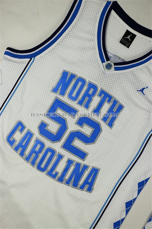 Maillot NCAA Universidad de Carolina del Norte Worthy Blanc